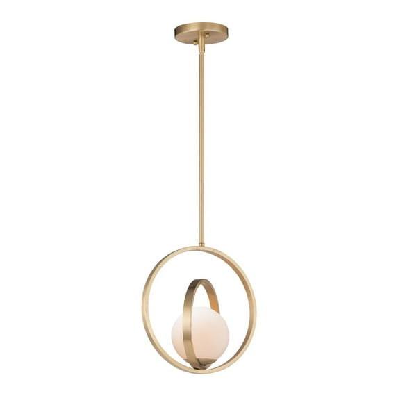 26052SWSBR-Maxim Lighting-Coronet - 12 Inch 1 Light Pendant-Satin Brass Finish