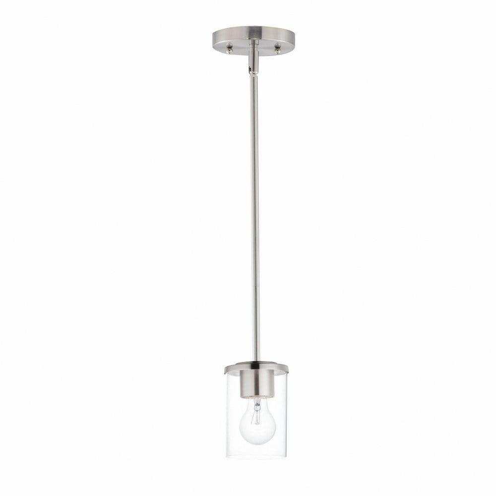 Maxim Lighting - Corona - 1 Light Mini Pendant-Satin Nickel Finish - Maxim