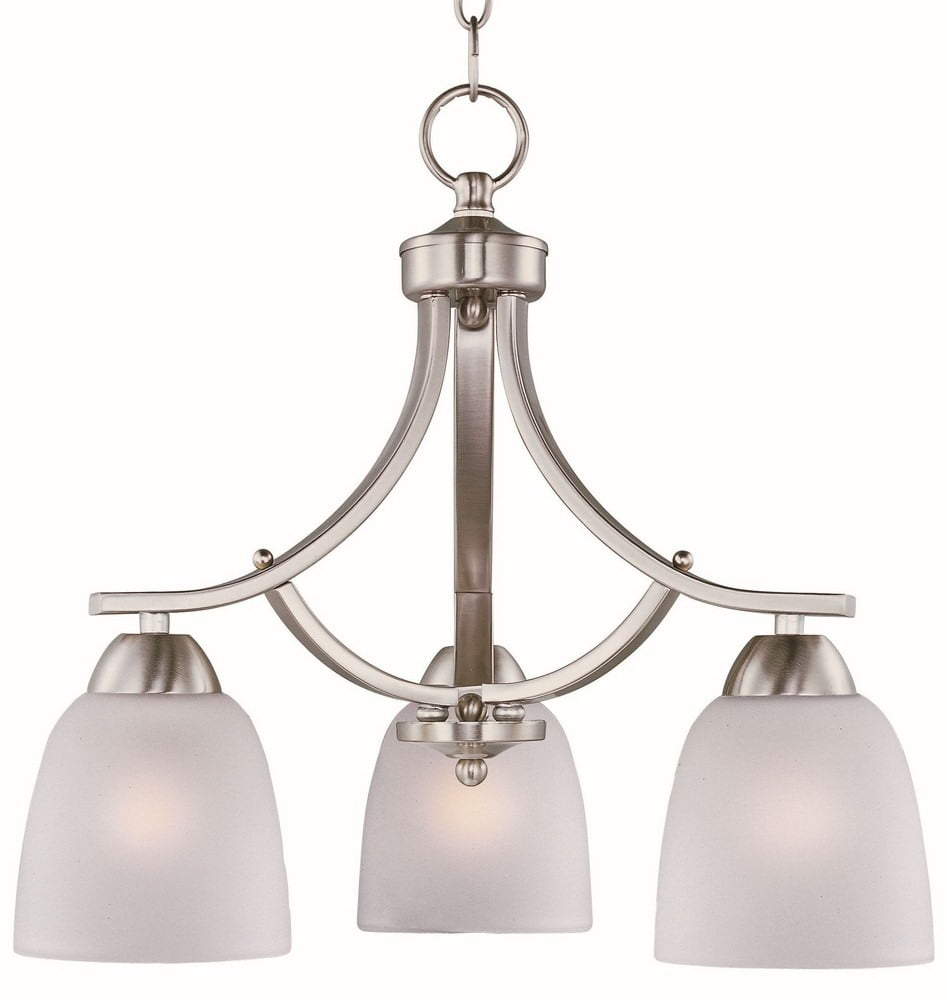 Maxim Lighting Axis 3 - Light Chandelier in  Satin Nickel