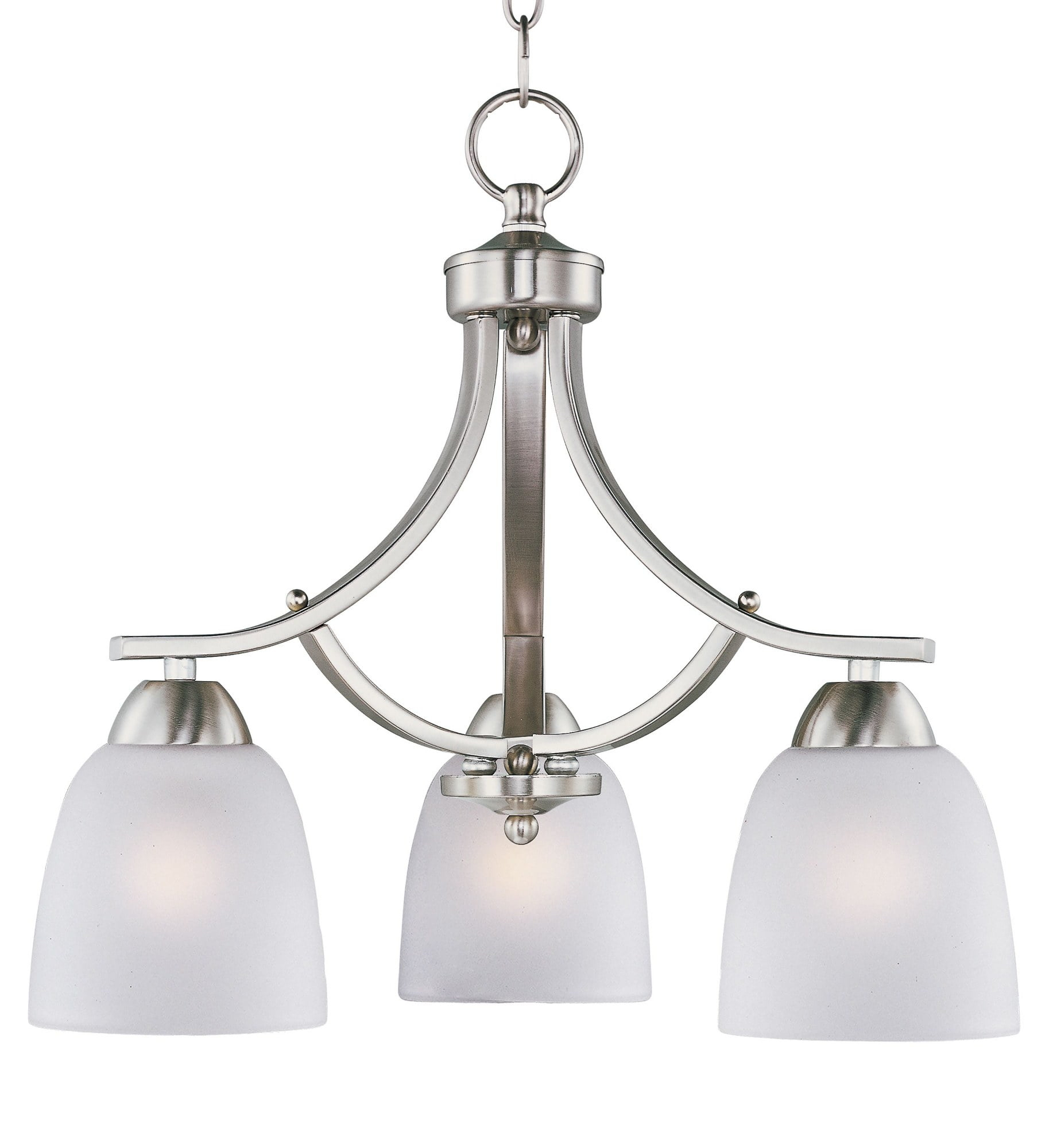 Maxim Lighting Axis 3 - Light Chandelier in  Satin Nickel