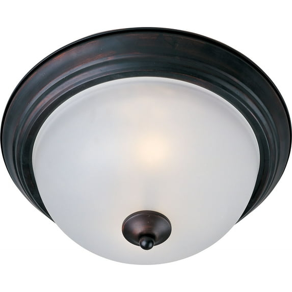 Maxim Lighting Essentials - 583x 3 - Light Flush Mount in  Oil Rubbed Bronze