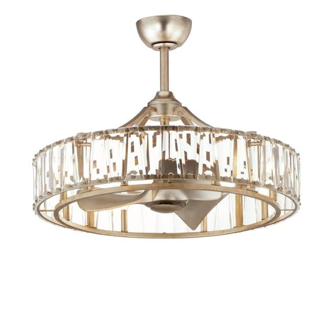 33 in. Odeon Golden Silver Fandelight