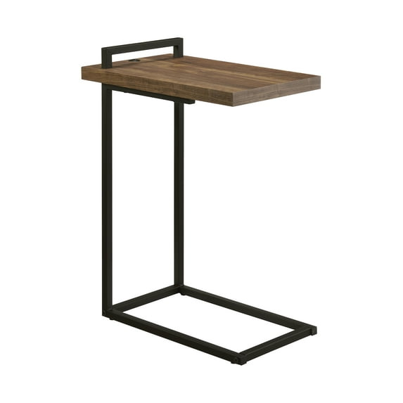 Maxwell C-shaped Accent Table with USB Charging Port
