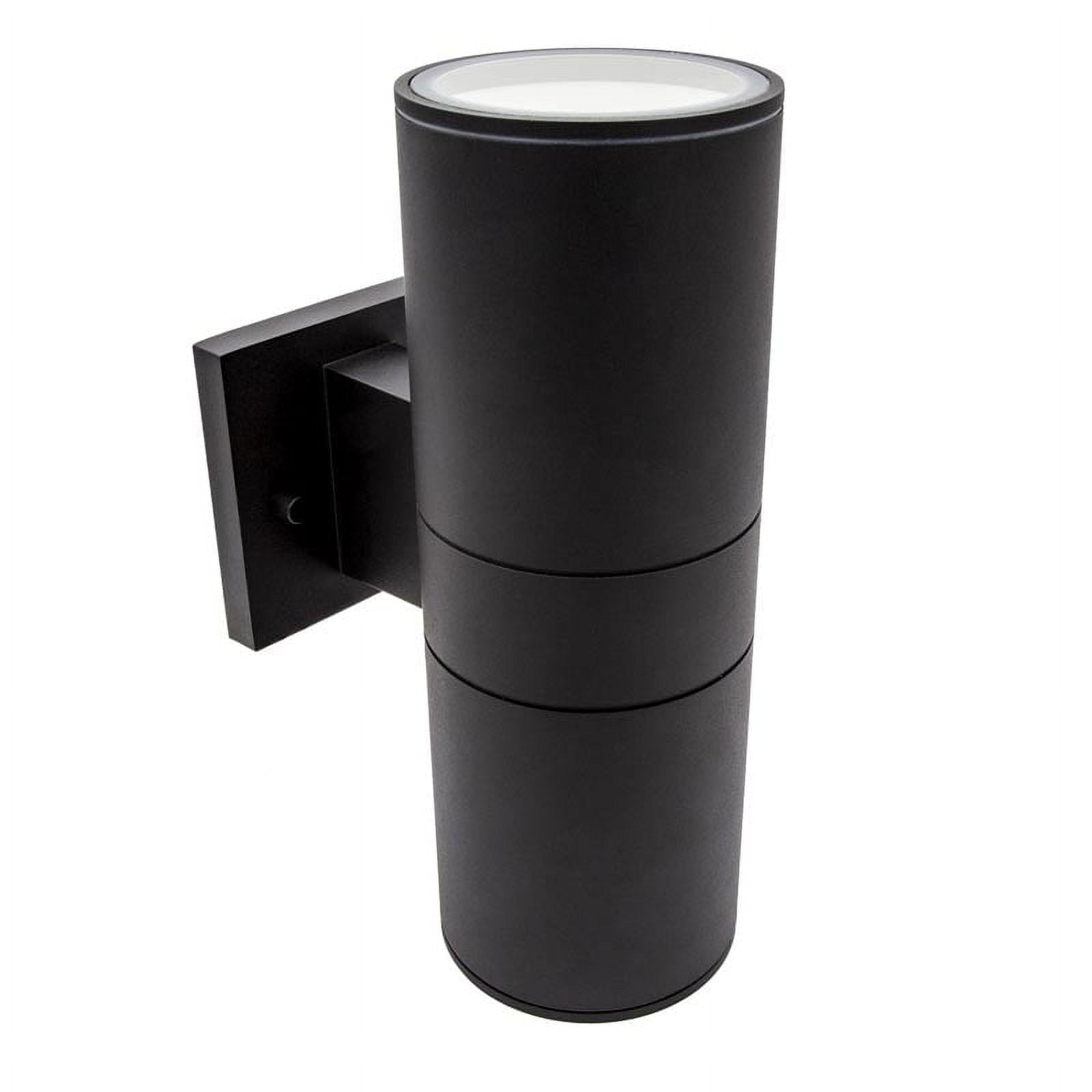 Maxxima Cylinder LED Outdoor Wall Light - Modern Wall Wash Up and Down Porch Light, 24 Watt, 3000K Warm White,