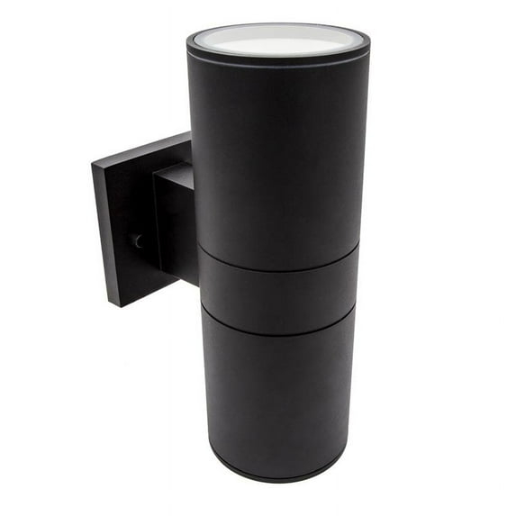 Maxxima Cylinder LED Outdoor Wall Light - Modern Wall Wash Up and Down Porch Light, 24 Watt, 3000K Warm White,
