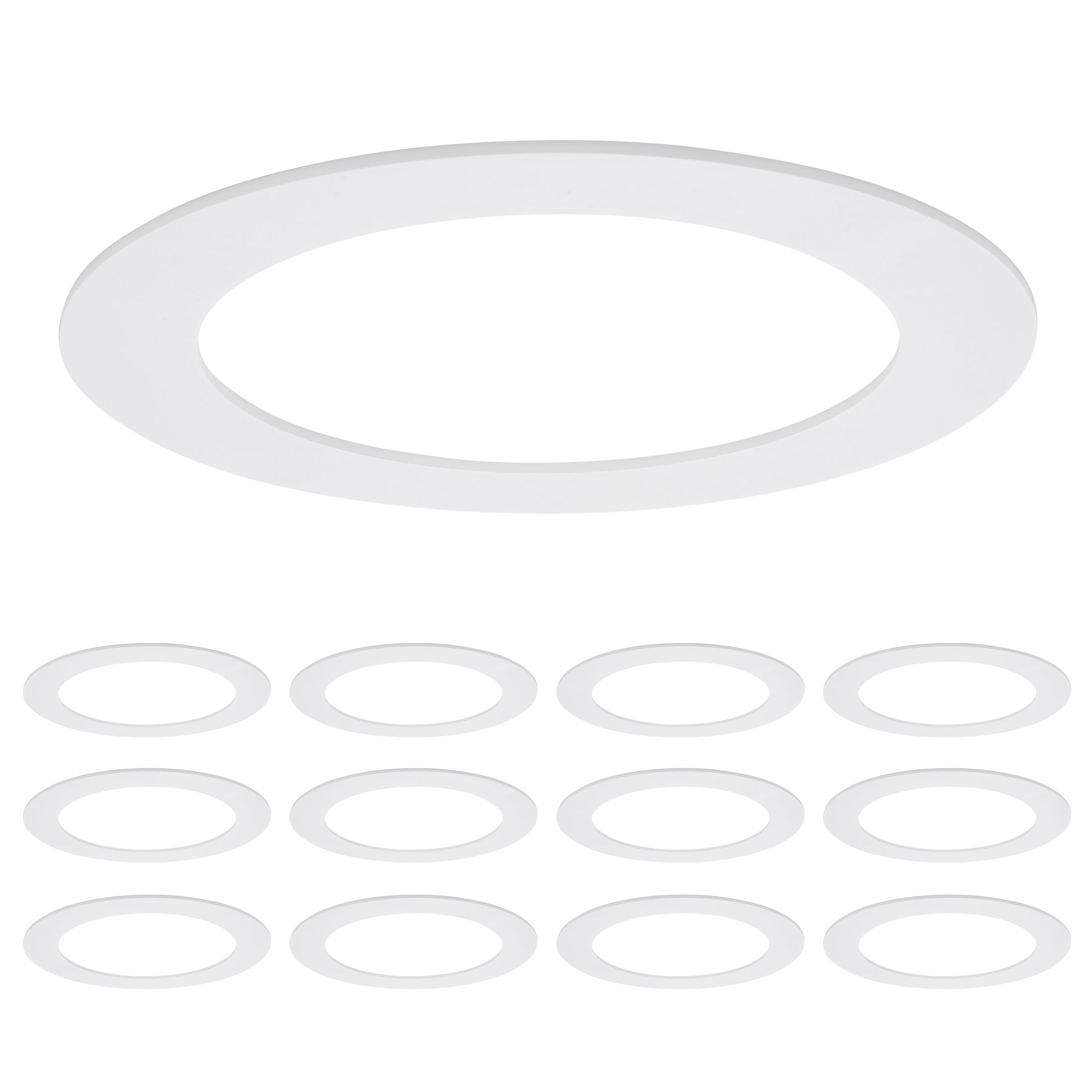 Maxxima Outer 8.6" Inner 6.22" Goof Rings for Recessed Lights, 12 Pack