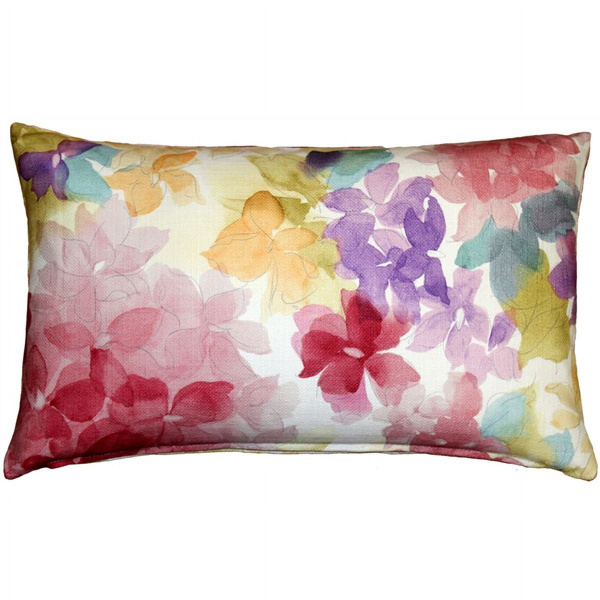 Pillow Decor May Flower Throw Pillow 12x20 Cotton Floral Spring Colors