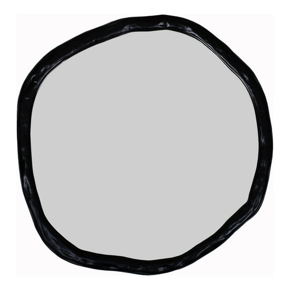 Rogelio Round Mirror - Small / Black