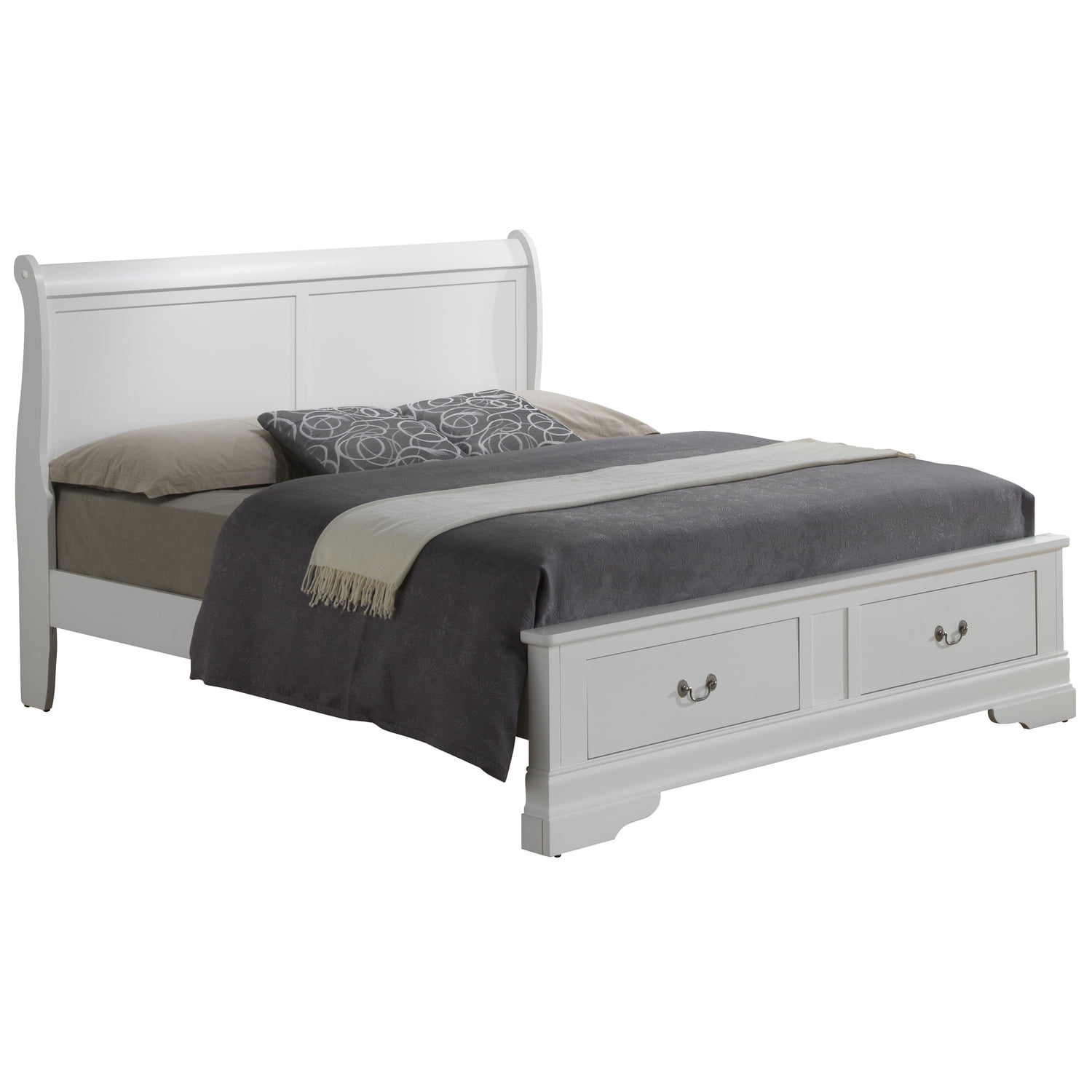 Maykoosh French Flair Queen Storage Bed , white