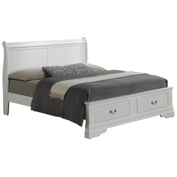 Maykoosh French Flair Queen Storage Bed , white