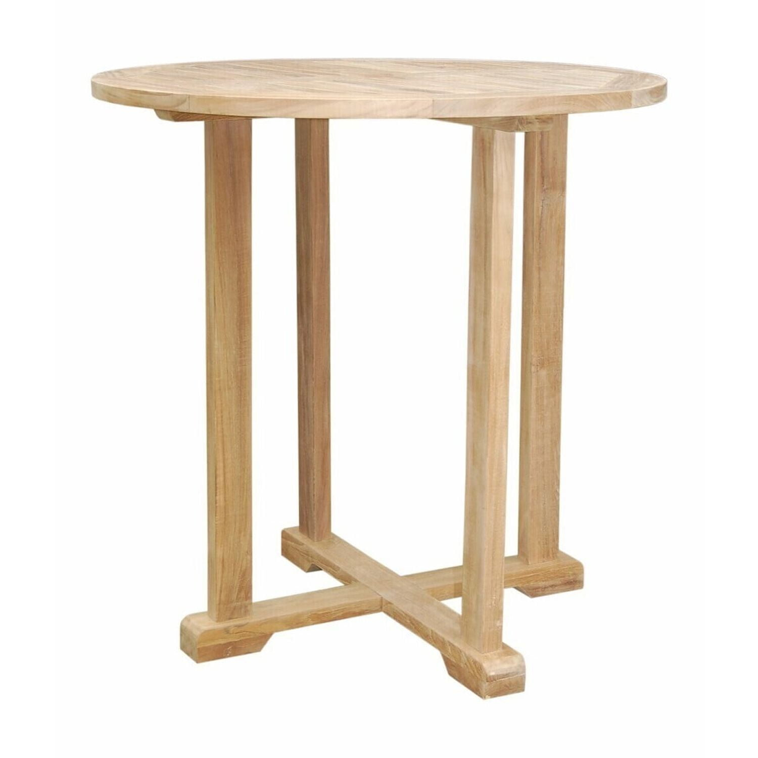 Round Bar Table 39 Inch - Gothic Design, Modern Bistro Table, Pub Table for Kitchen, Dining Room