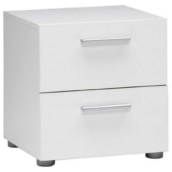 Tvilum, Austin 2 Drawer Nightstand, White