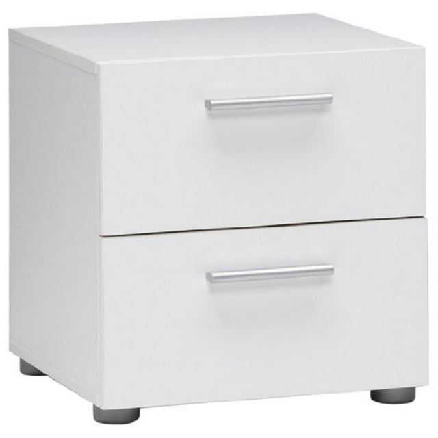 Tvilum, Austin 2 Drawer Nightstand, White