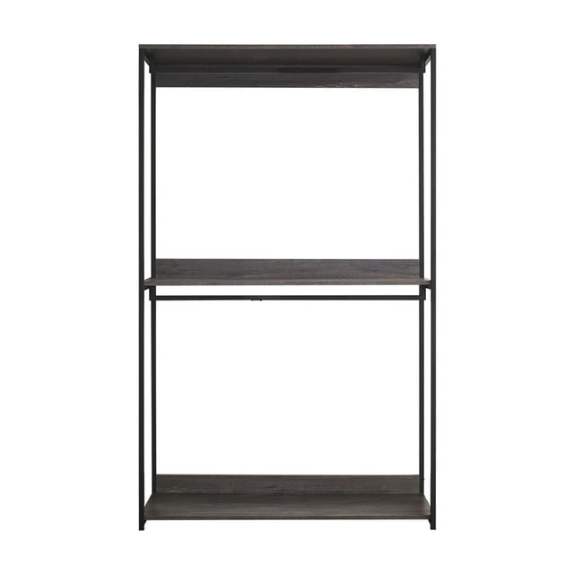 Maykoosh Rococo Romance 47" Handmade Home Comfort Wood Walk-In Closet Organizer With One Shelf In Rustic Gray