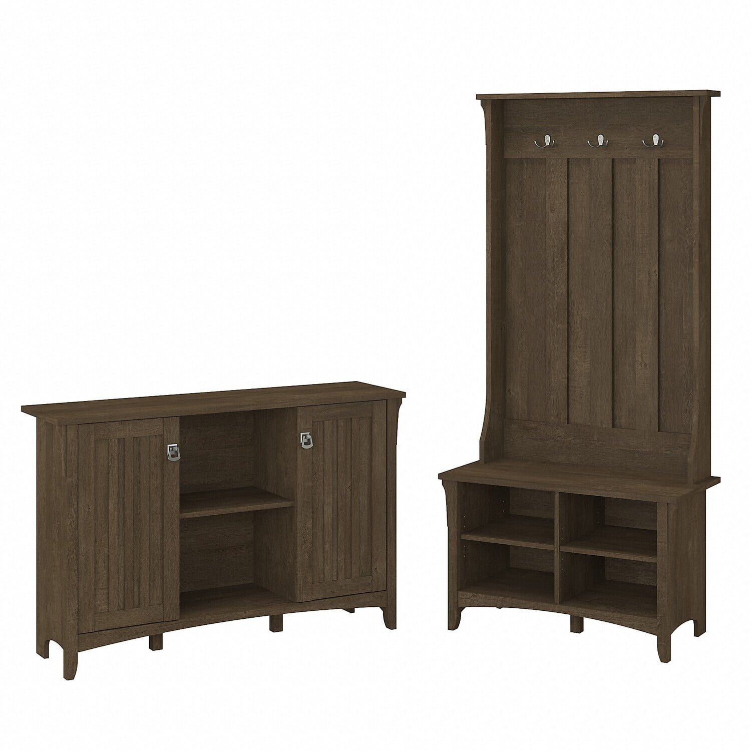 Bush Furniture Salinas Entryway Storage Set, Ash Brown
