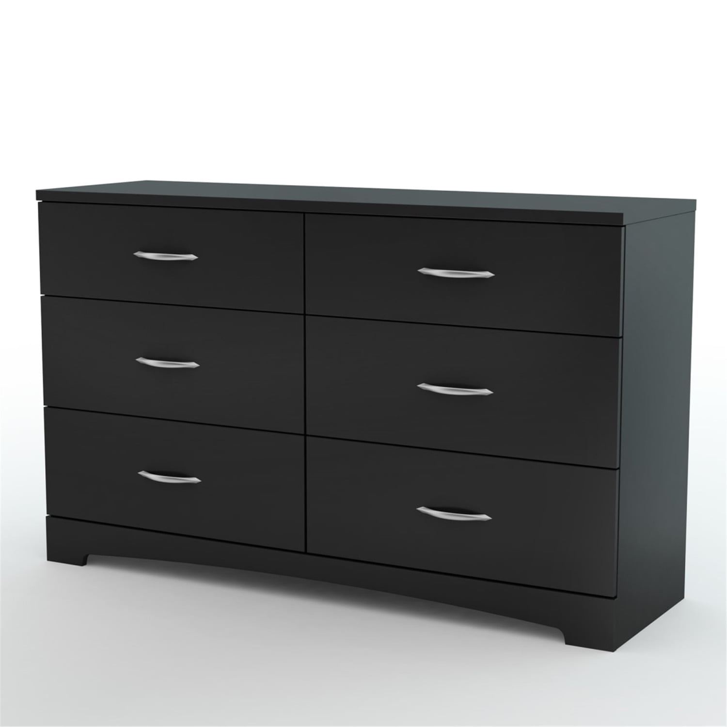 South Shore Step One, Contemporary Dresser,  Black