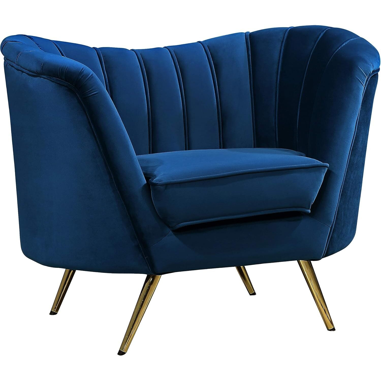 Meridian Furniture Margo Navy Velvet Chair