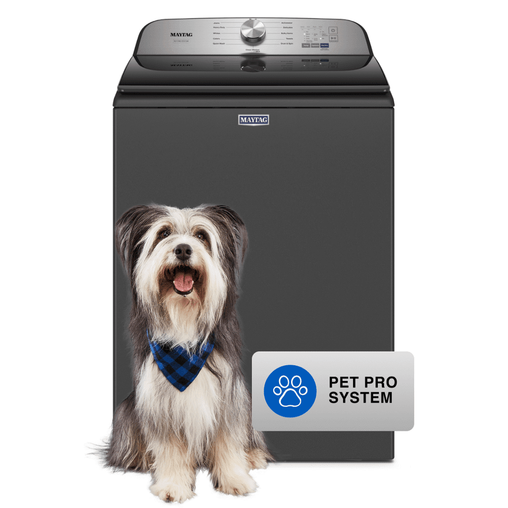 Maytag MVW6500MBK 4.7 Cu. Ft. Volcano Black Pet-Pro Top-Load HE Electric Washer