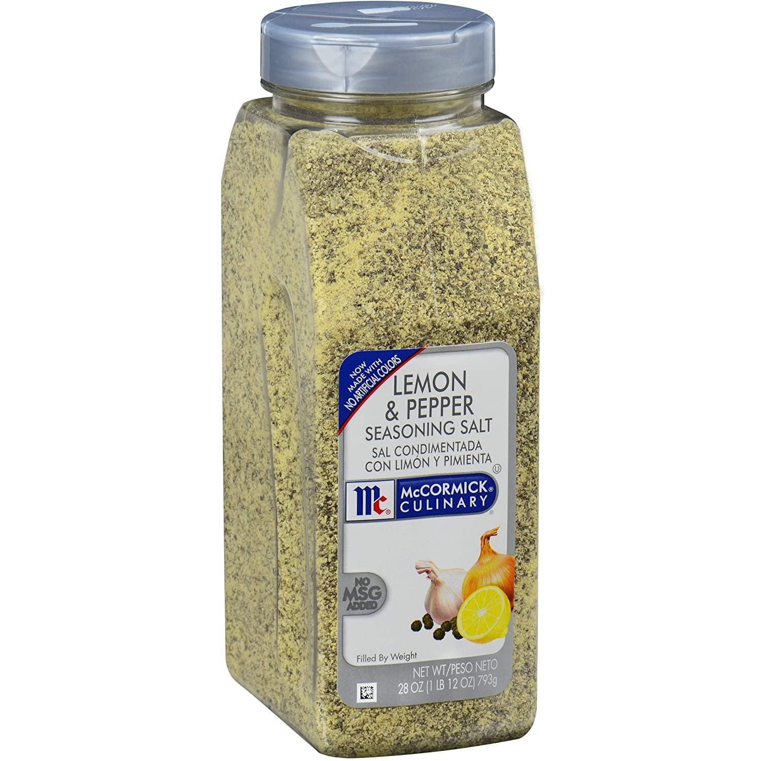 McCormick Culinary Kosher Lemon & Pepper Seasoning Salt, 28 oz Bottle