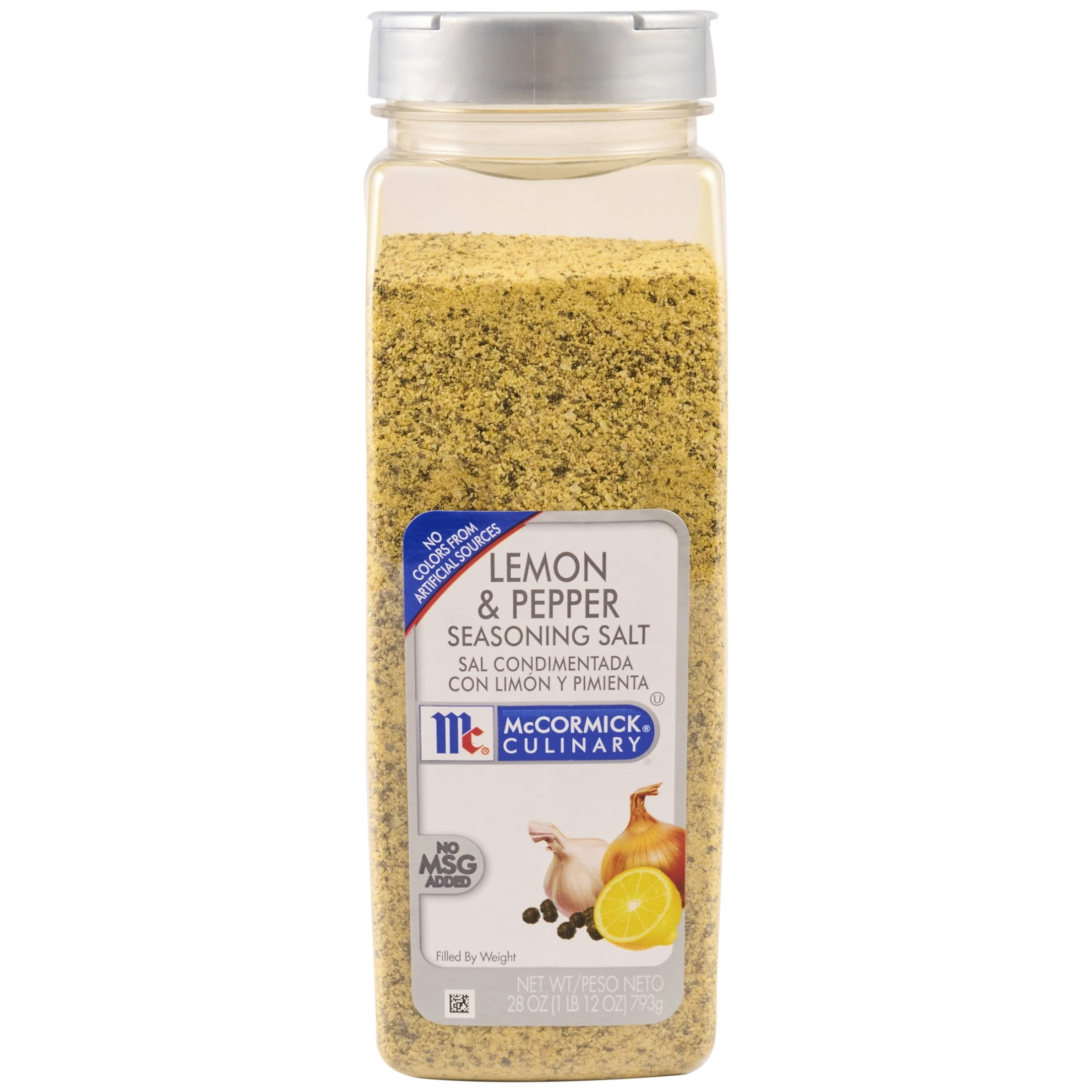 McCormick Culinary Kosher Lemon & Pepper Seasoning Salt, 28 oz Bottle