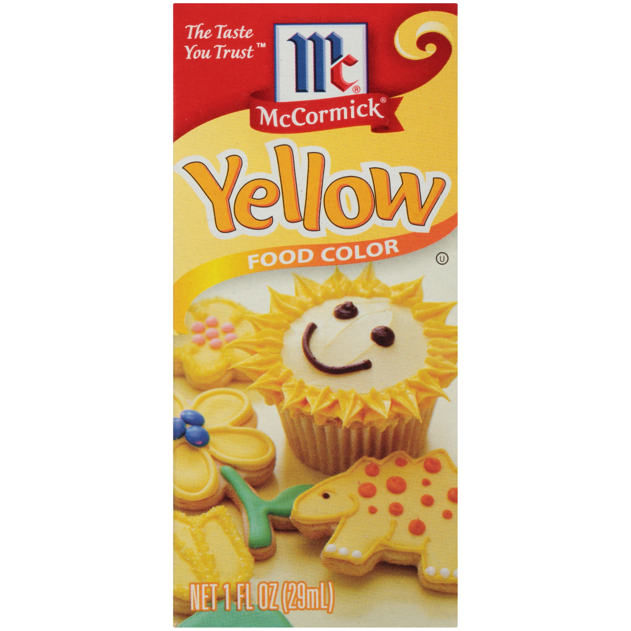 McCormick Gluten Free Yellow Food Color, 1 fl oz Box