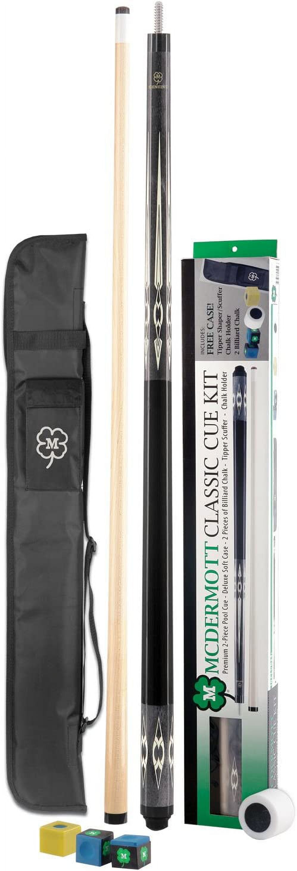 McDermott 7-Piece Classic Pool Billlards Cue Kit & Case | KIT4