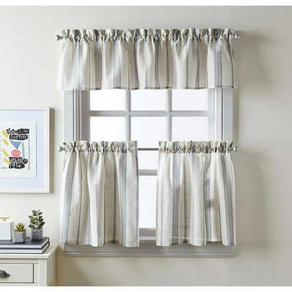 McKenzie Valance and Tier Pair Curtain Collection 24 in. Tier