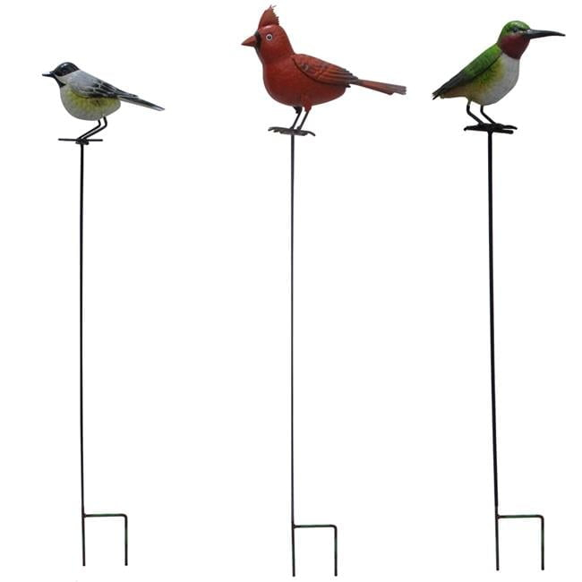 Meadow Creek Assorted Iron 40 in. H Bird Outdoor Garden Stake - Case of 12