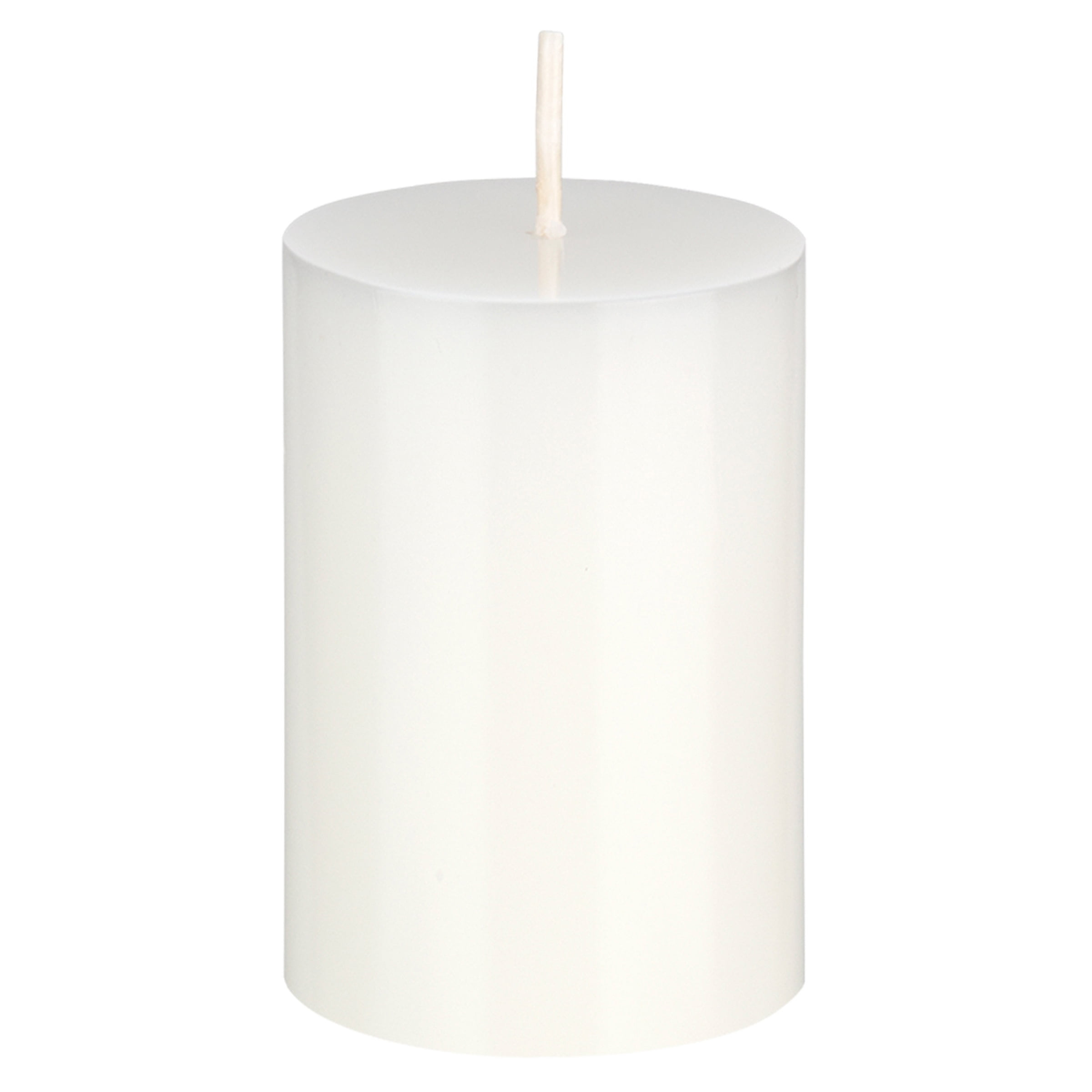 Mega 2" x 3"Unscented Round Pillar Candle, White