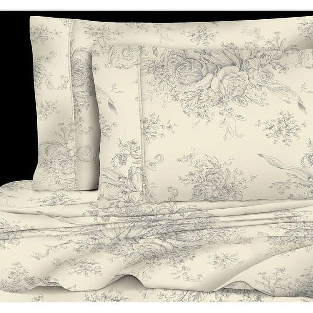 Melange Home Toile 400 Thread Count 100pct Cotton Sheet Set