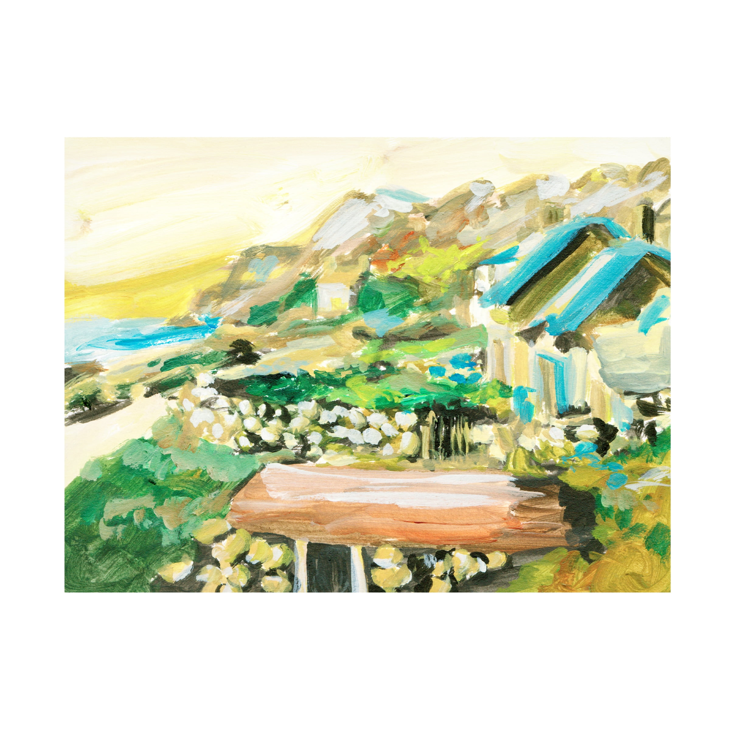 Melissa Wang 'Spring Village IV' Canvas Art