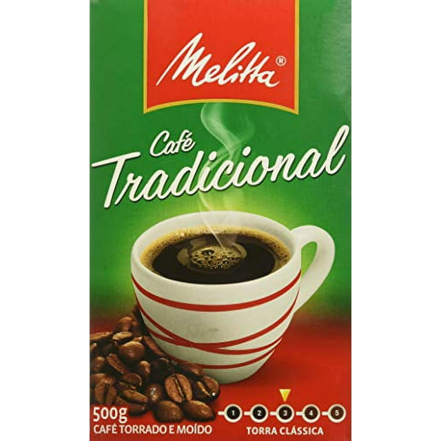Melitta Traditional Roasted Coffee 17.6Oz | Melitta Café Torrado e Moído Tradicional 500g