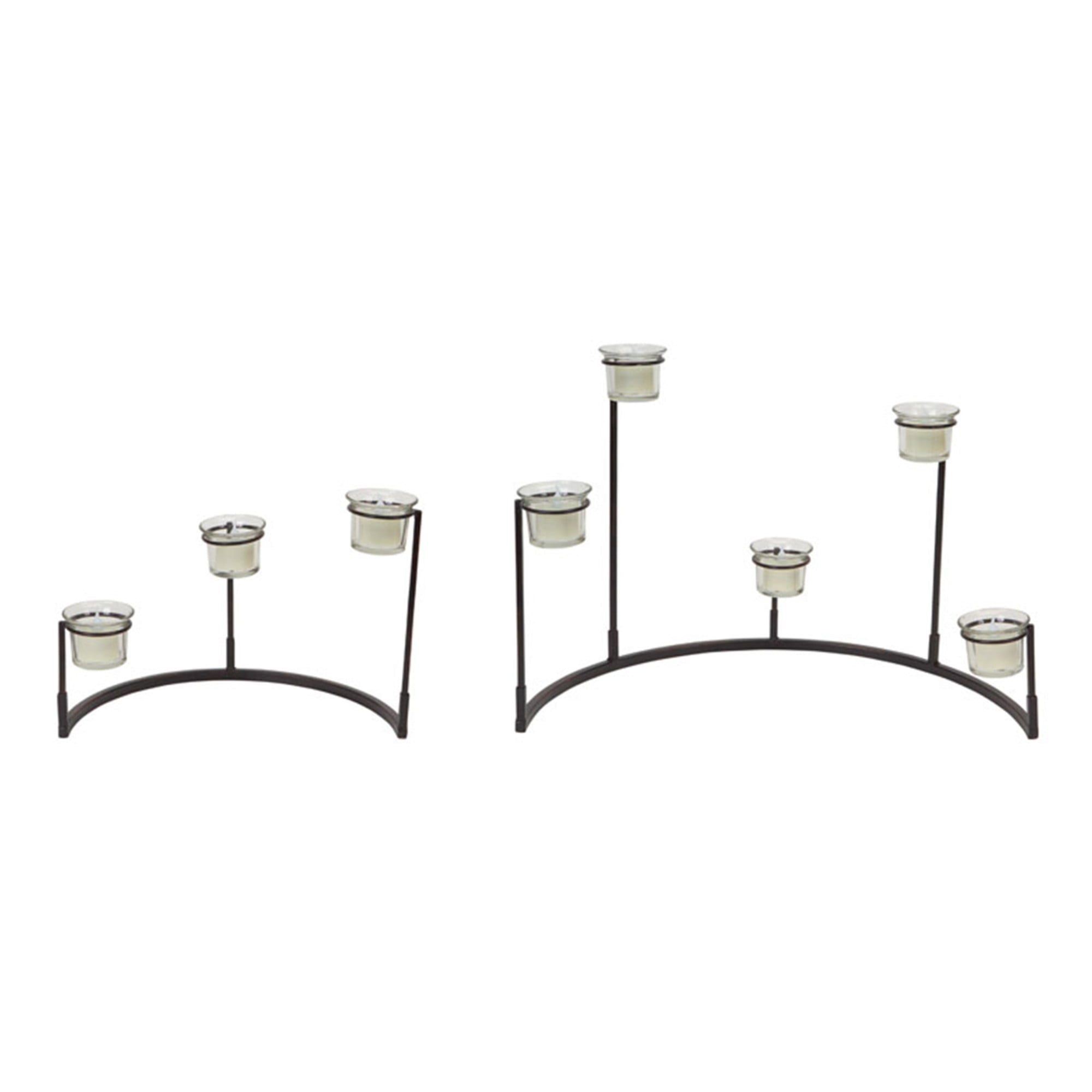 Melrose Set of 4 Multi-Level Votive Candle Holder Stands 12"