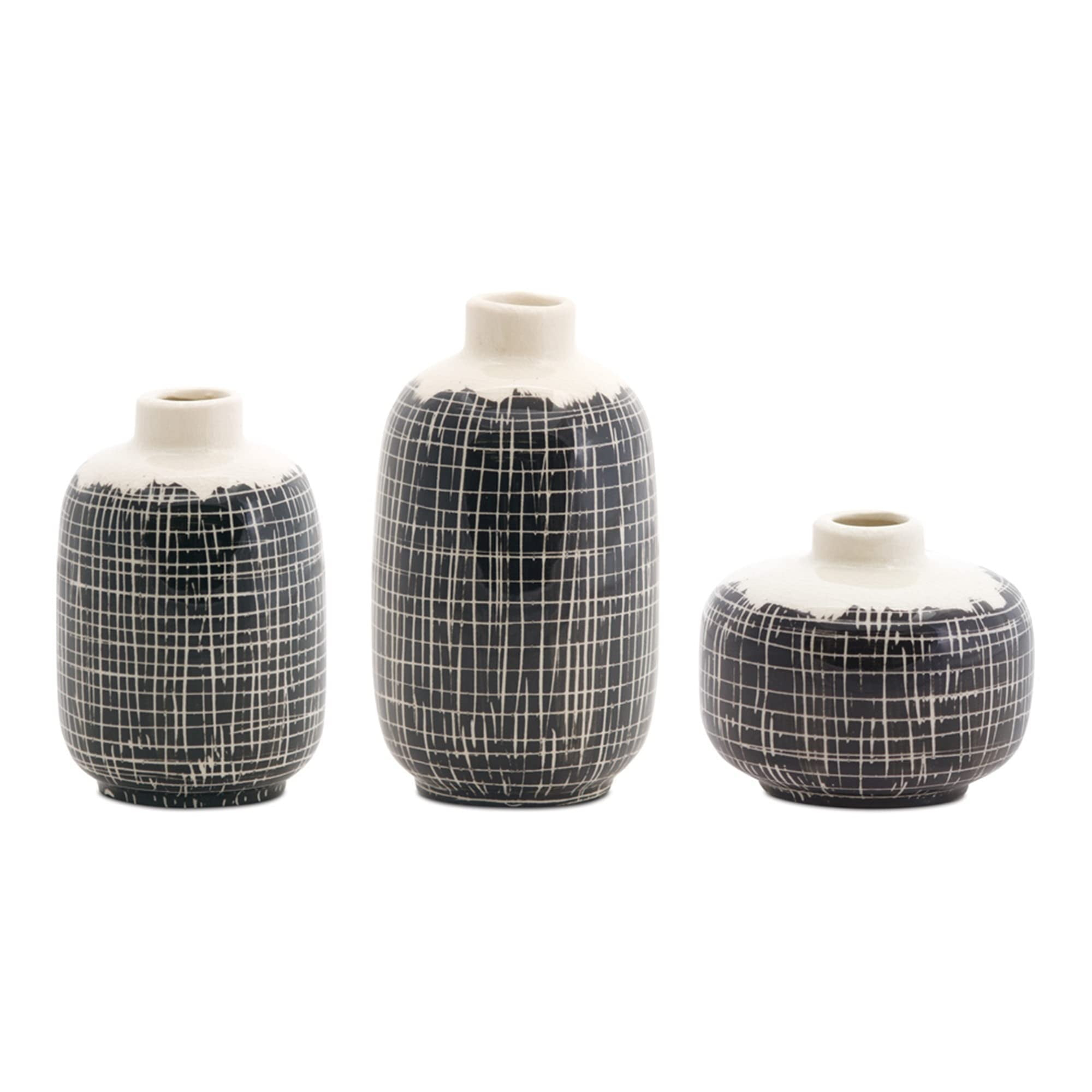 Melrose 78802 Terra Cotta Mini Vase 3.5" H, 5.25" H, 6.25" H Set of 3