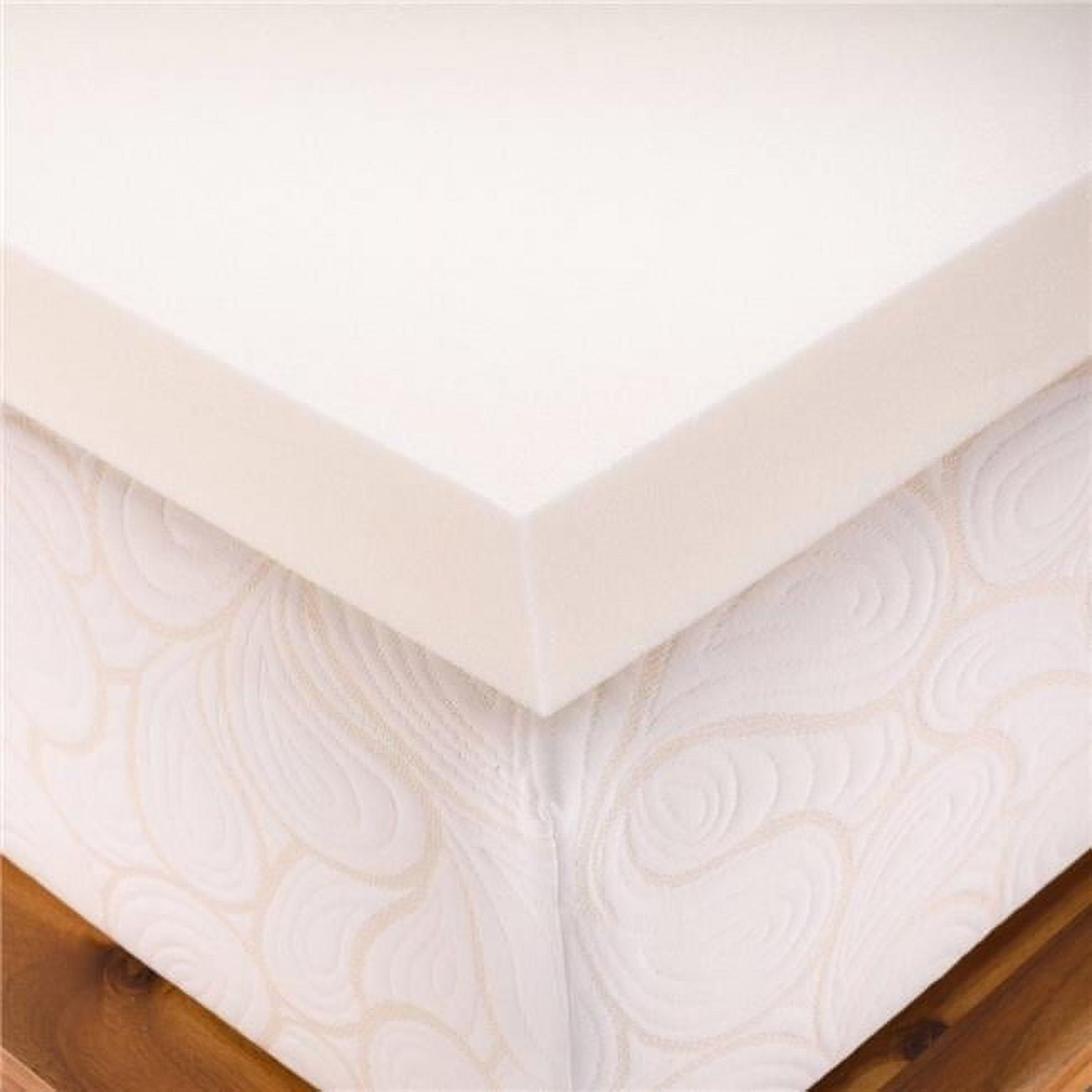 Queen Size 3 Inch Thick  Firm Conventional Polyurethane Foam Mattress Pad Bed Topper Made in the USA