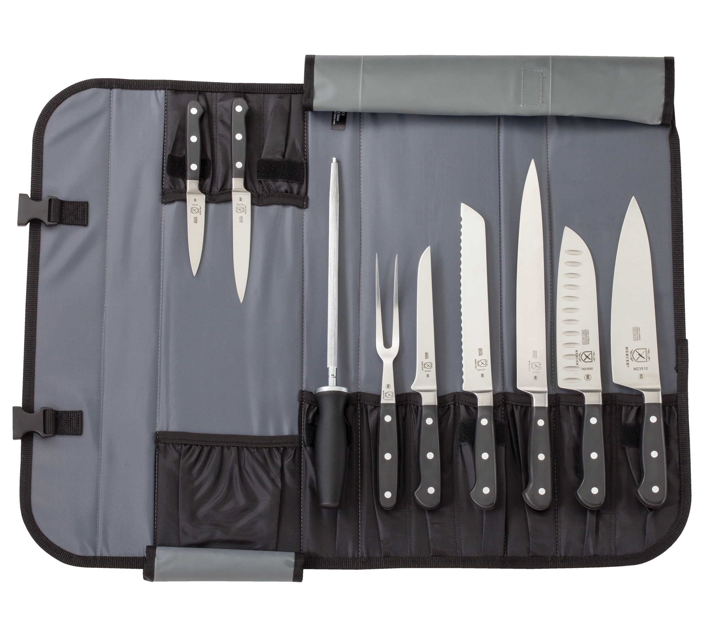 Mercer Culinary Renaissance 10-Piece Forged Steel Knife Set, Black