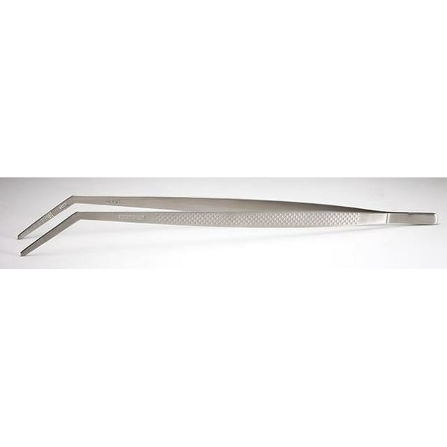 Mercer Culinary Straight Precision Plus Chef Plating Tong, 11-3/4 Inch, Stainless