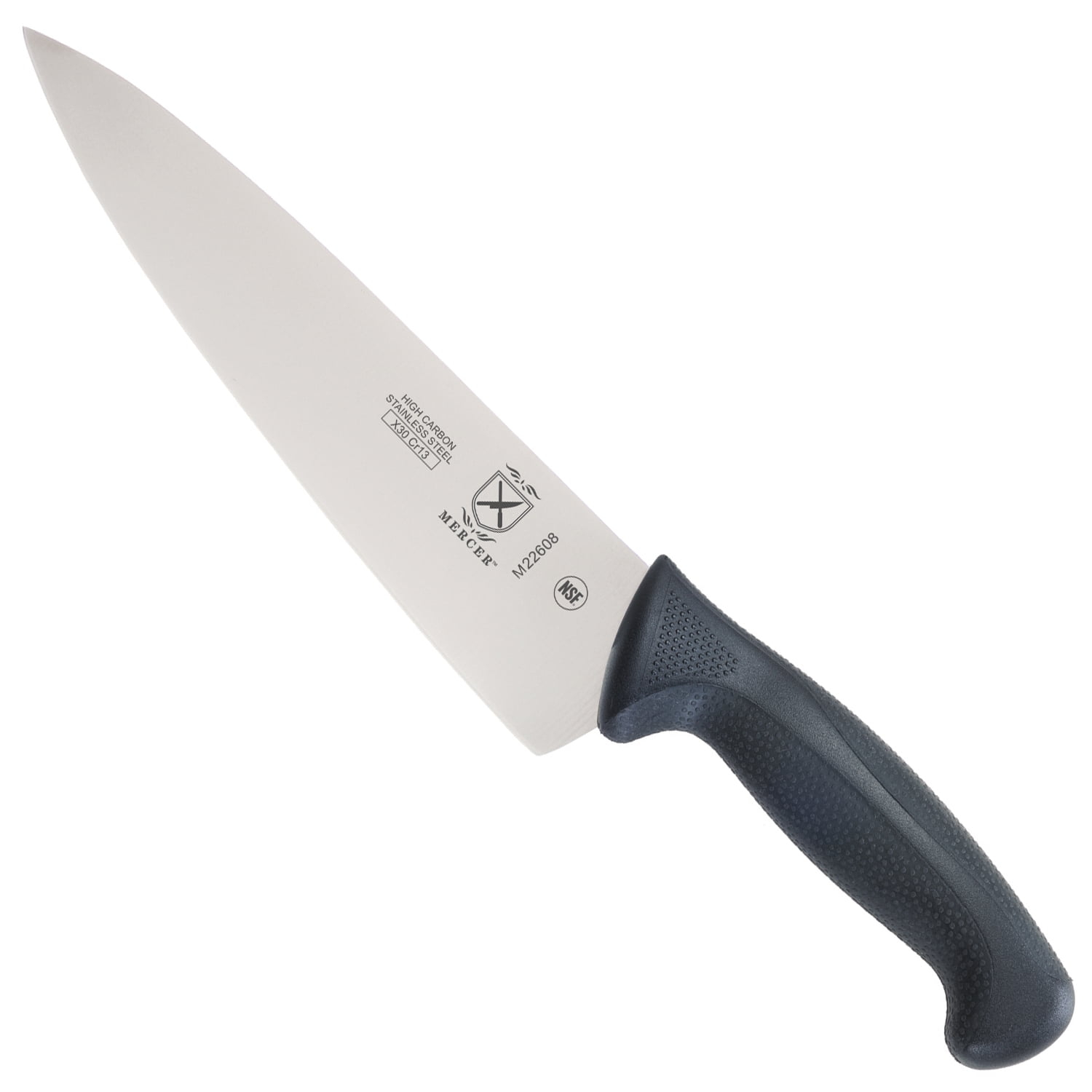 Mercer Culinary Millennia 8" Steel Chef's Knife, Black