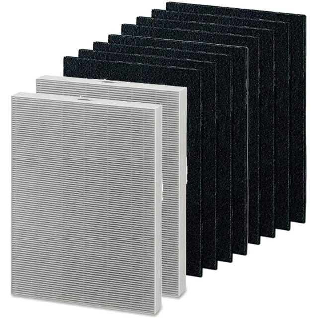 Merchandise Mecca Replacement 2 HEPA Air Filters and 8 Carbon Pre-Filters Compatible with Fellowes AeraMax 200 Purifier Model 190/200/DB55/DX55. Compared to Part 9287101