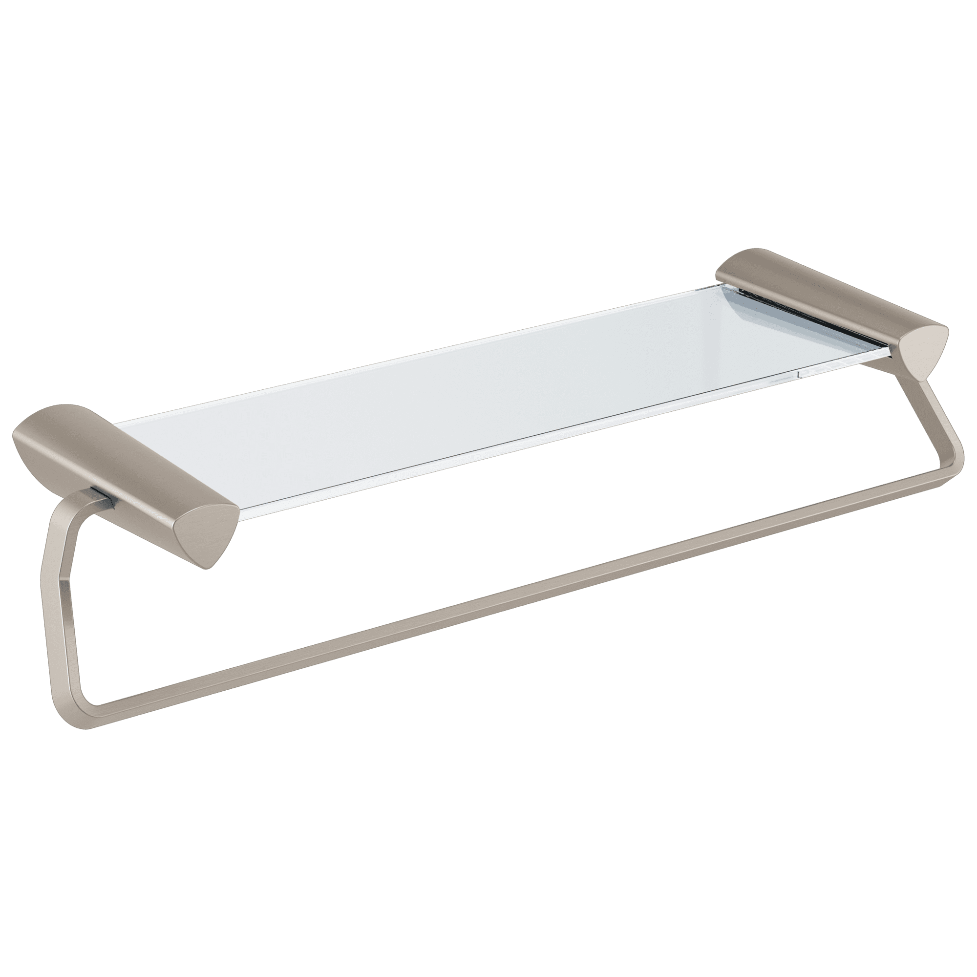 Delta Zura 24" Towel Bar with Glass Shelf in Stainless