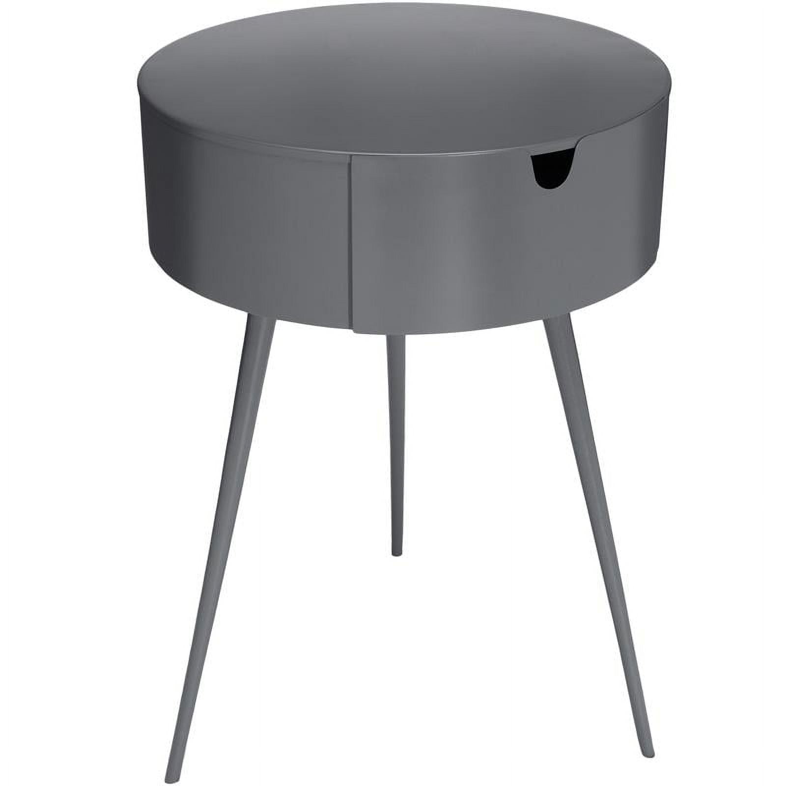 Meridian Furniture Bali Gray Metal Nightstand