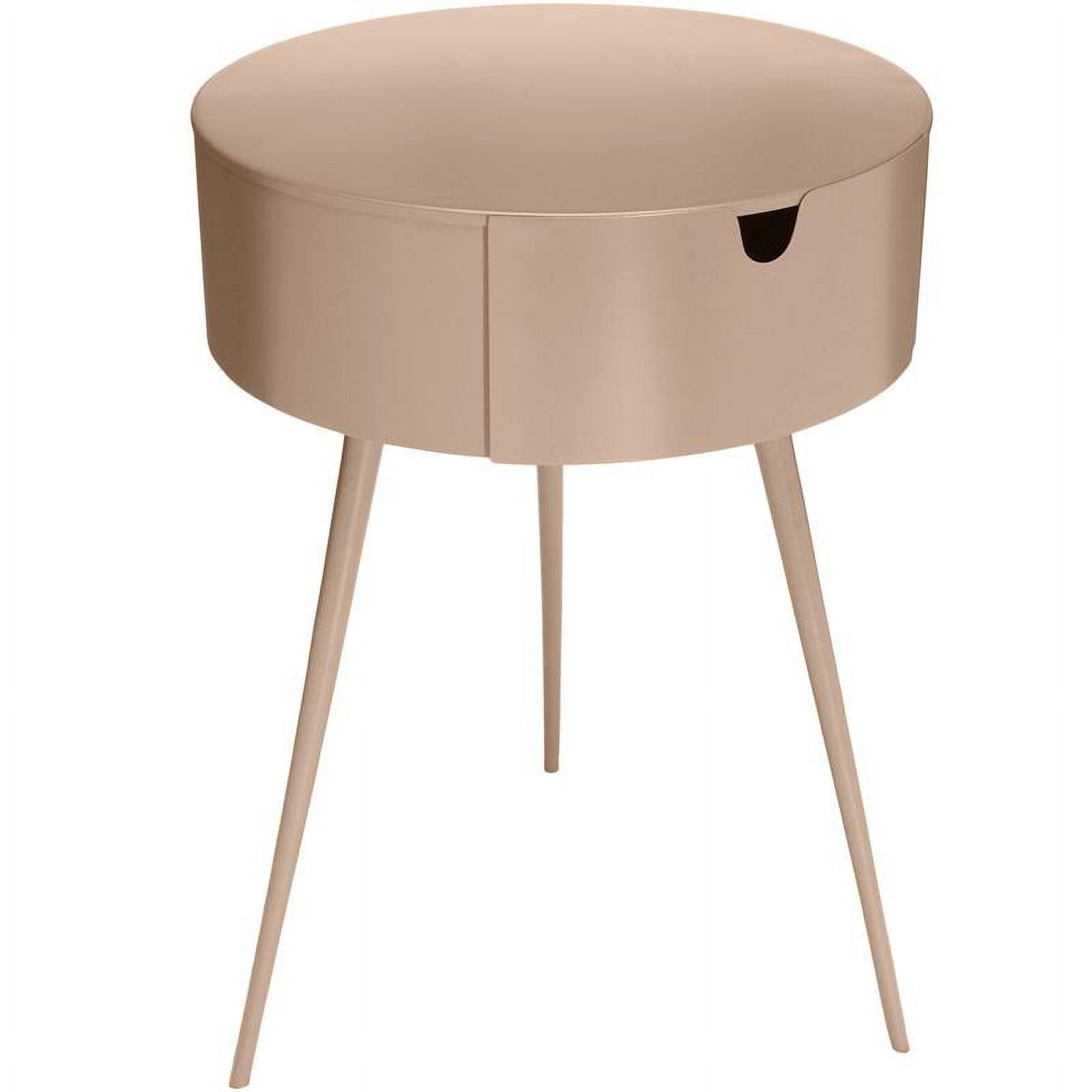 Meridian Furniture Bali Pink Metal Nightstand