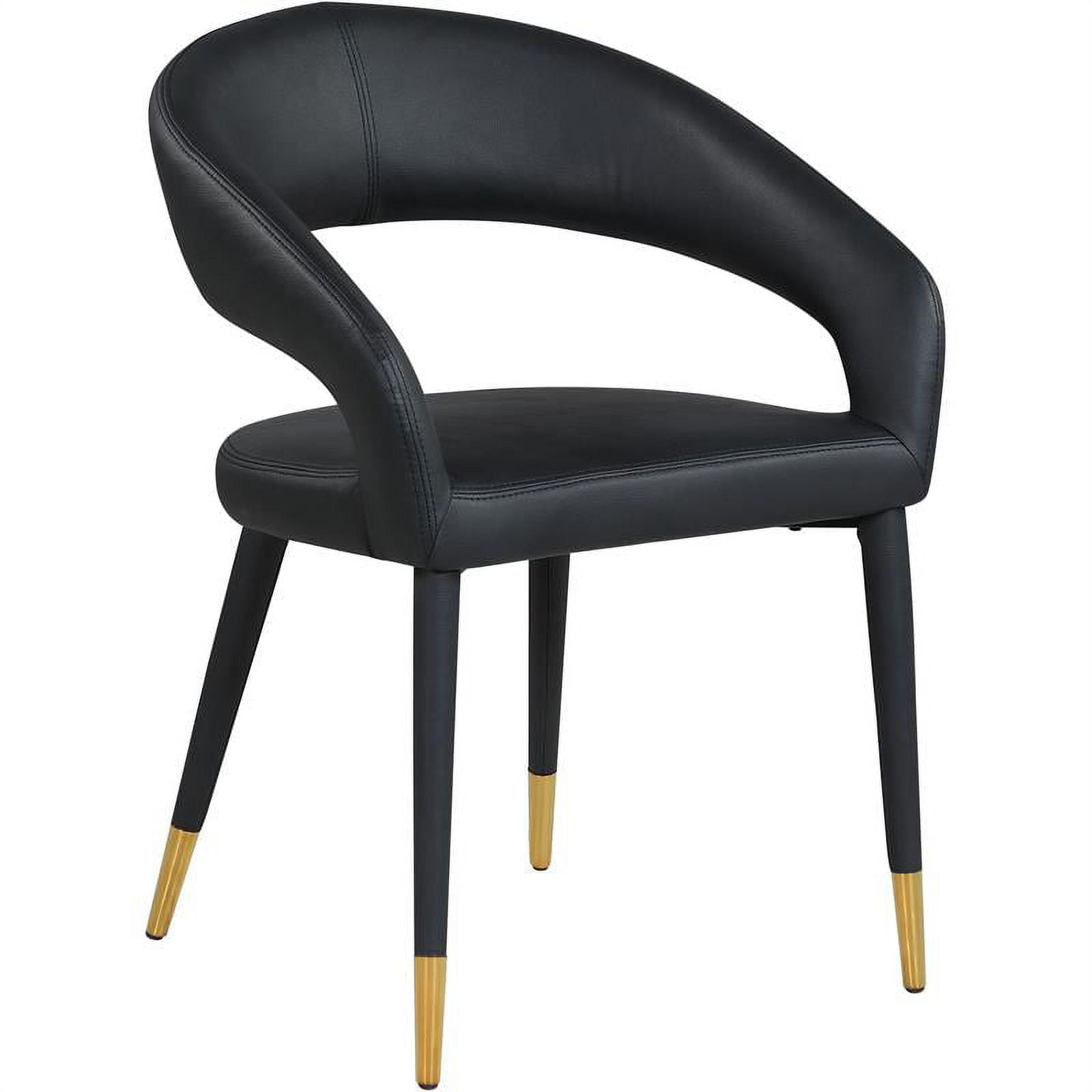 Meridian Furniture Destiny Black Vegan Leather Dining Chair