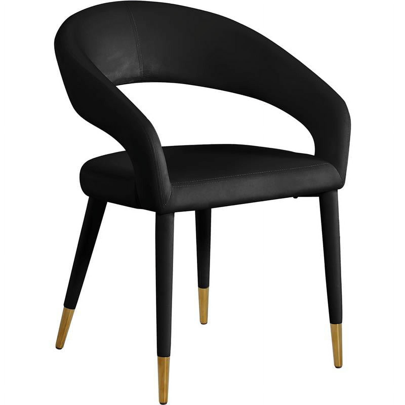 Meridian Furniture Destiny Black Velvet Dining Chair