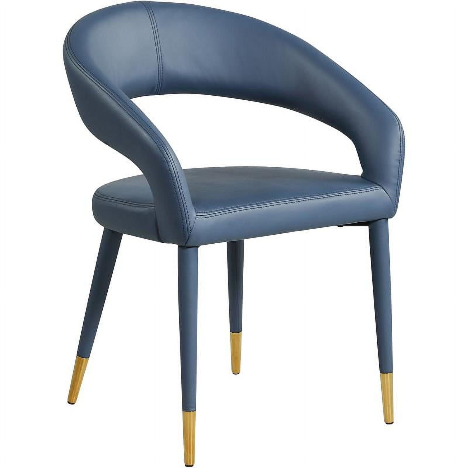 Meridian Furniture Destiny Navy Vegan Leather Dining Chair