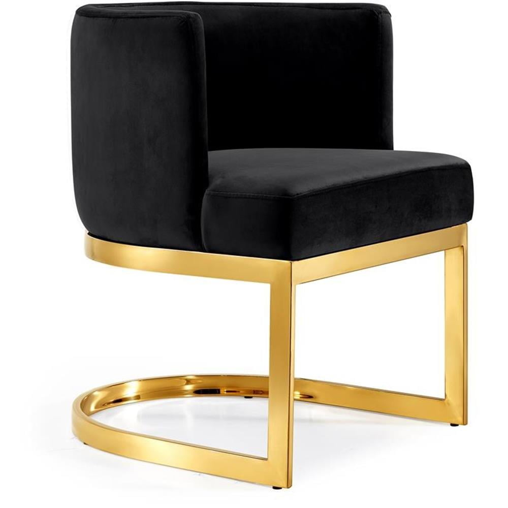 Meridian Furniture Gianna Black Velvet Dining Chair