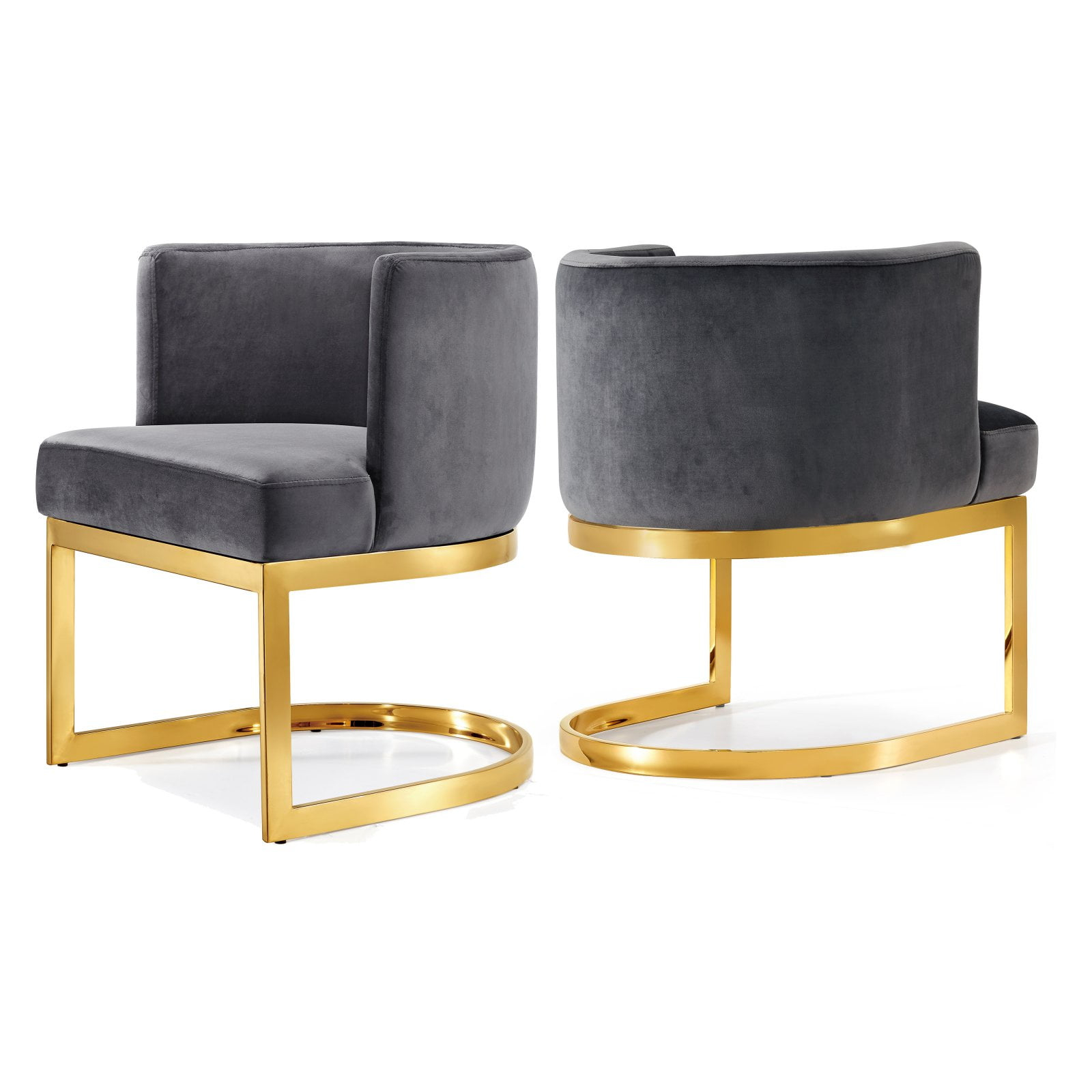 Meridian Furniture Gianna Grey Velvet Dining Chair