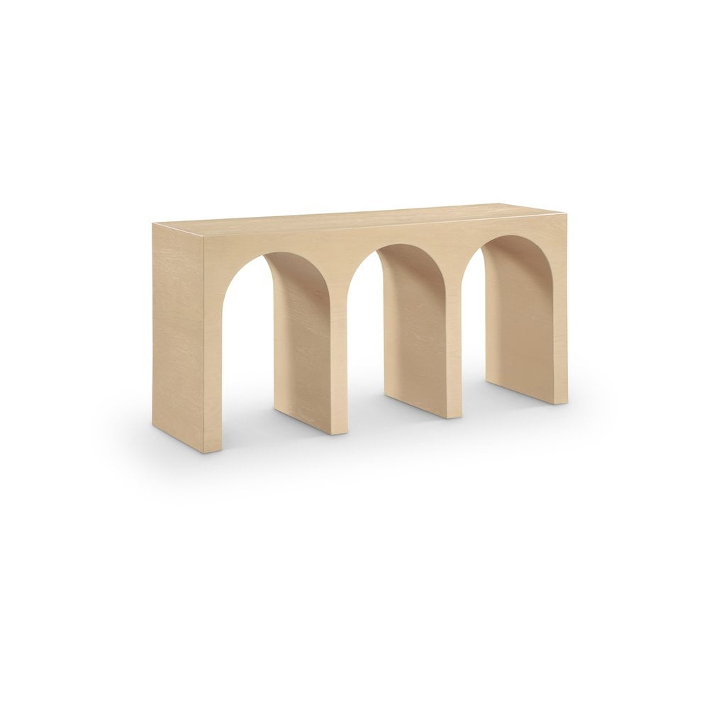 Meridian Furniture June White Oak Console Table