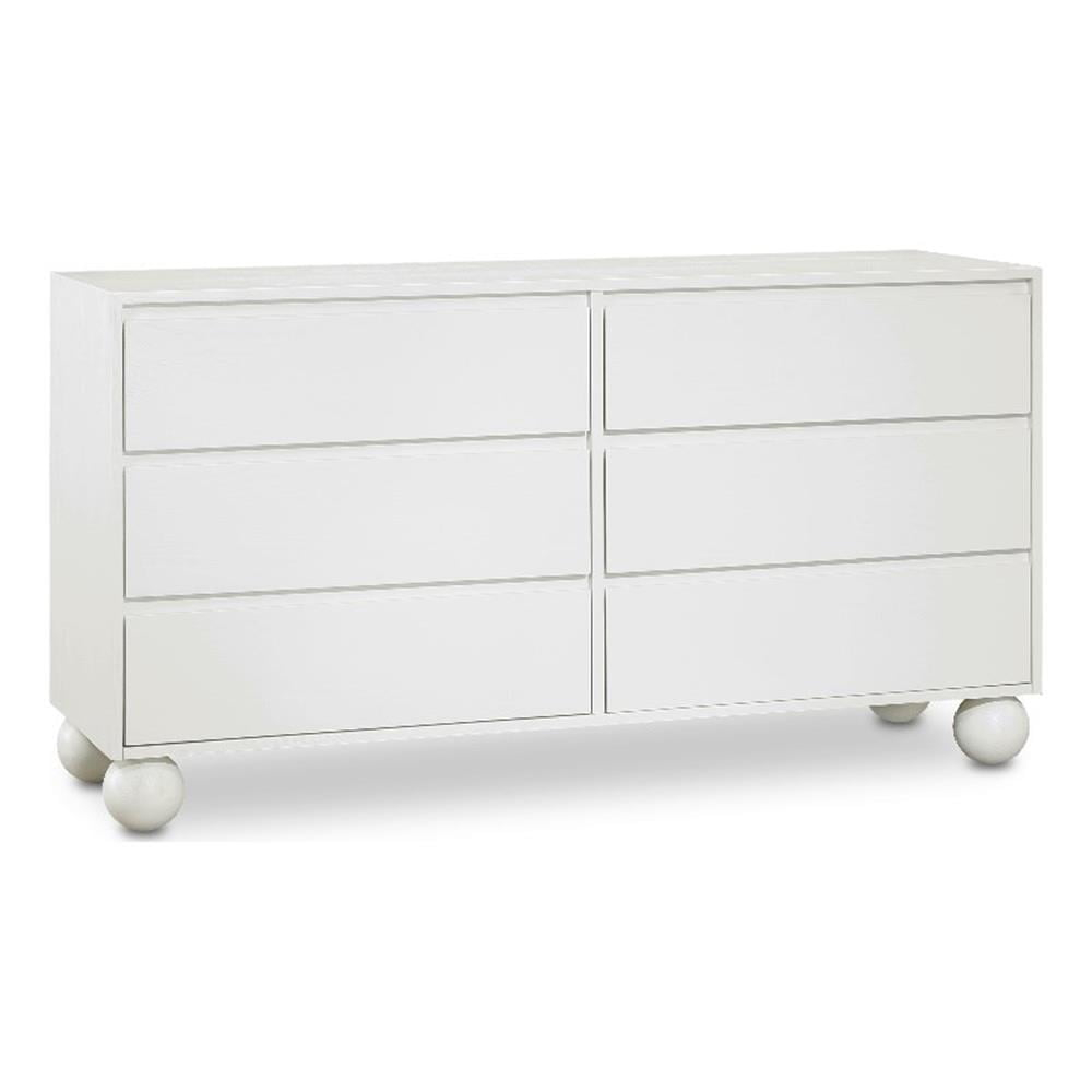 Meridian Furniture Kent Cream Solid Ash Wood Dresser