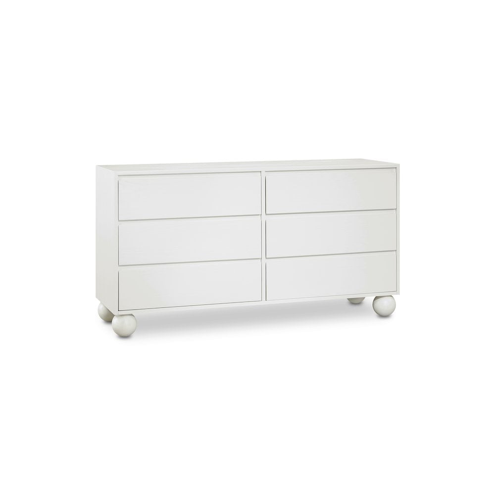 Meridian Furniture Kent Cream Solid Ash Wood Dresser